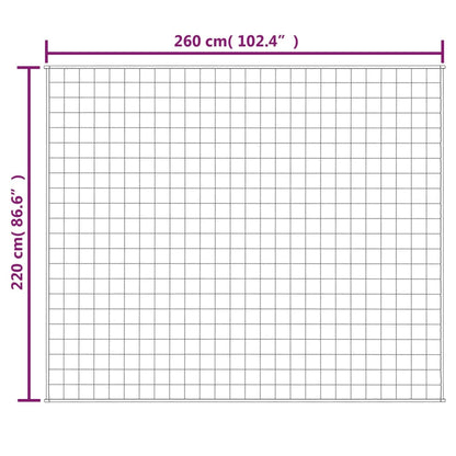 Verzwaringsdeken 220x260 cm 11 kg stof grijs