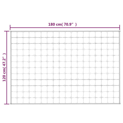 Verzwaringsdeken 120x180 cm 5 kg stof lichtcrèmekleurig