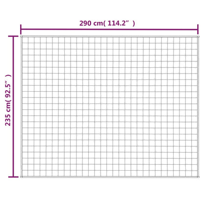 Verzwaringsdeken 235x290 cm 15 kg stof lichtcrèmekleurig