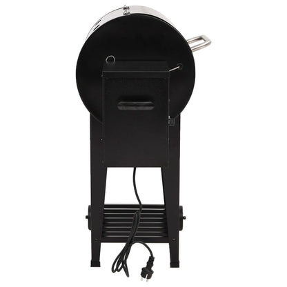 Pelletbarbecue met bodemplaat 94 cm ijzer zwart