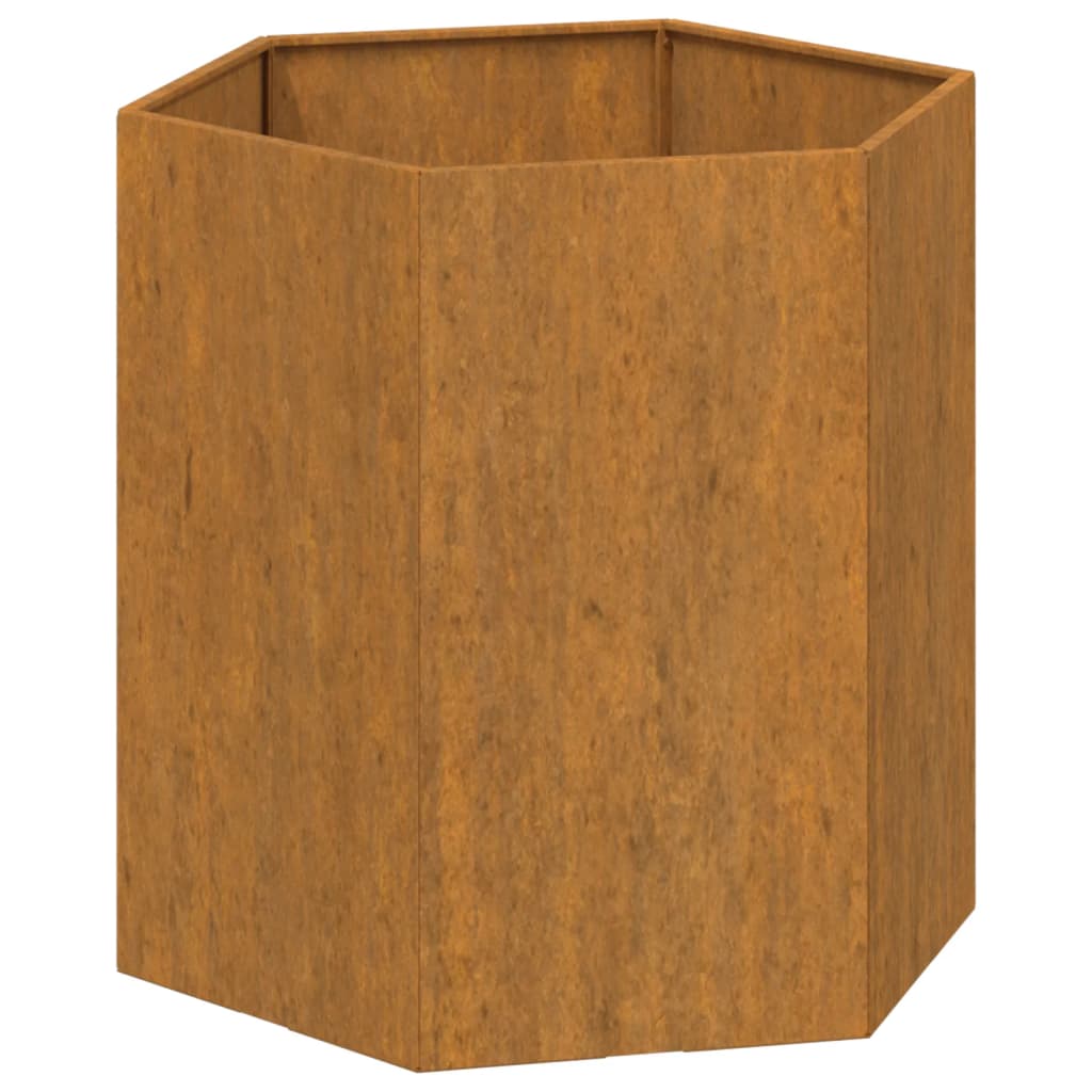 Plantenbak roestig 40x40x45 cm cortenstaal