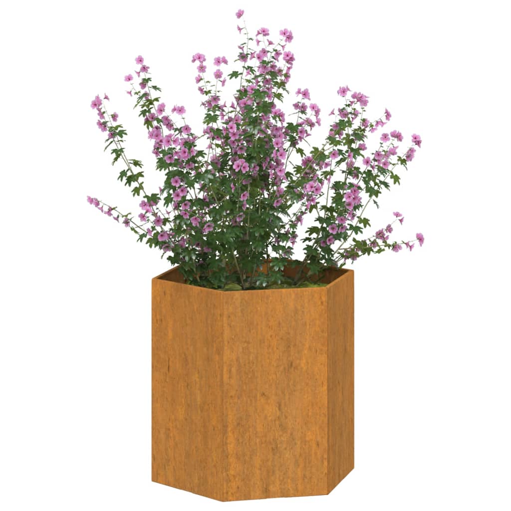 Plantenbak roestig 40x40x45 cm cortenstaal