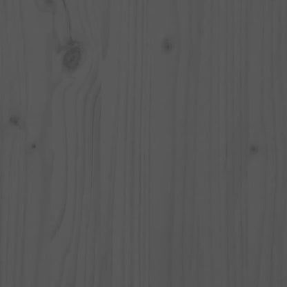 vidaXL Plantenbak met schap 54x34,5x81 cm massief grenenhout grijs
