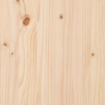 vidaXL Plantenbak met schap 82,5x82,5x81 cm massief grenenhout