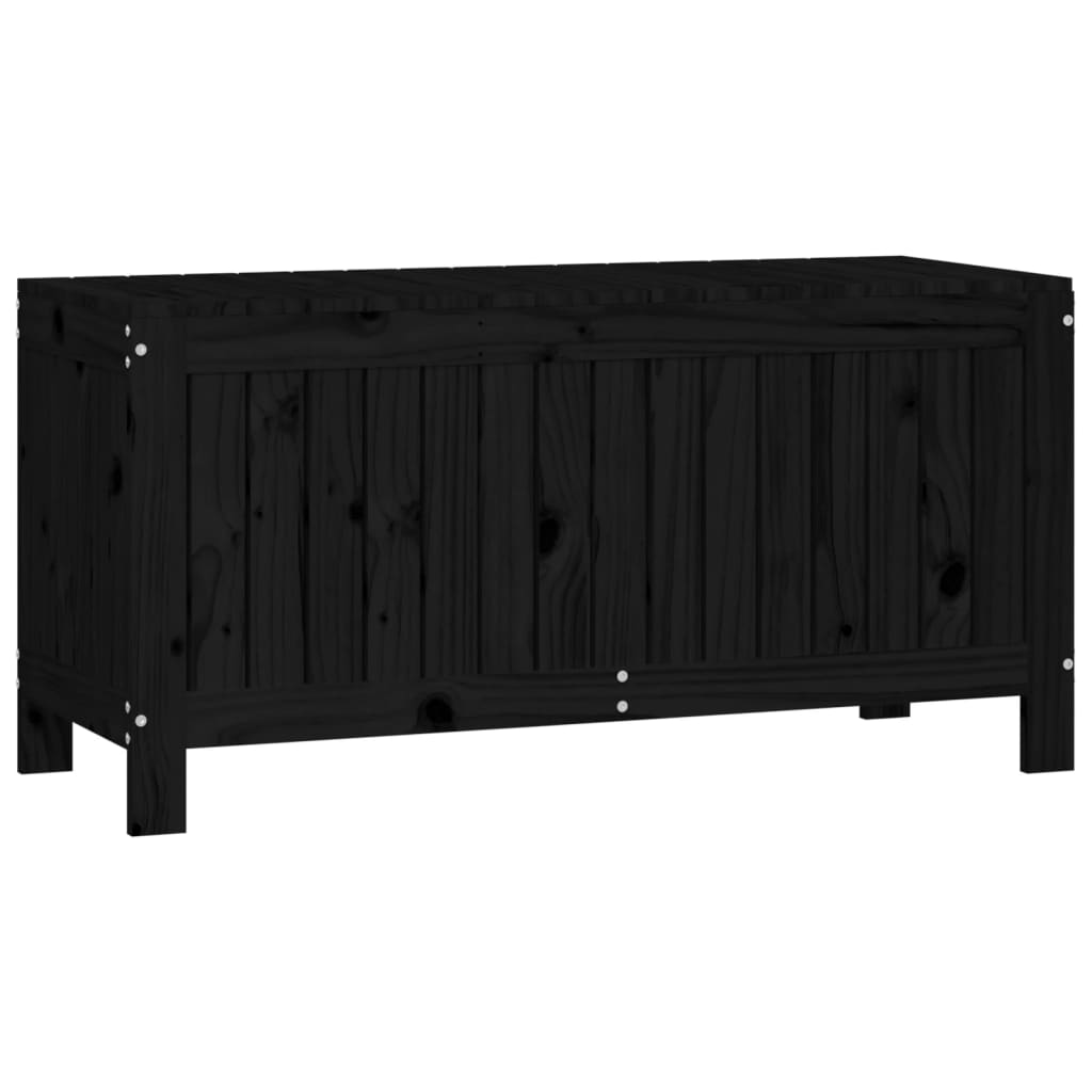 Tuinbox 108x42,5x54 cm massief grenenhout zwart