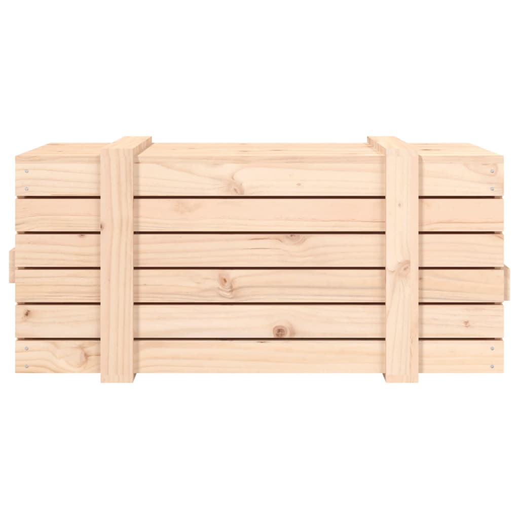 Opbergbox 91x40,5x42 cm massief grenenhout