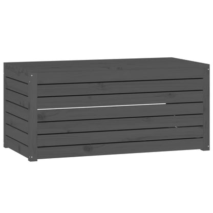 Tuinbox 101x50,5x46,5 cm massief grenenhout grijs