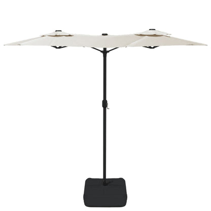 Parasol dubbel 316x240 cm zandwit