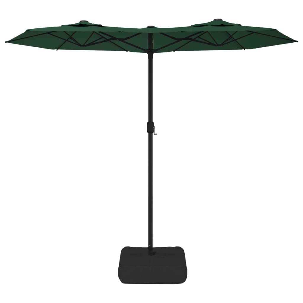 Parasol dubbel 316x240 cm groen