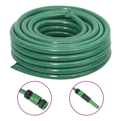 Tuinslang met koppelingsset 0,9'' 50 m PVC groen