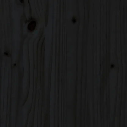 vidaXL Plantenbak met inklapbaar tafelblad massief grenenhout zwart