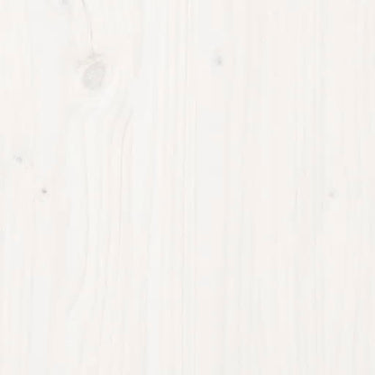 vidaXL Plantenbak 62x30x38 cm massief grenenhout wit