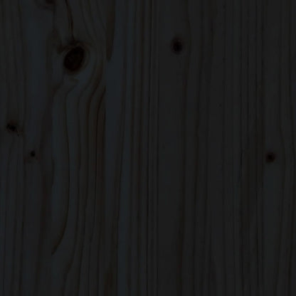 vidaXL Plantenbak 62x50x57 cm massief grenenhout zwart