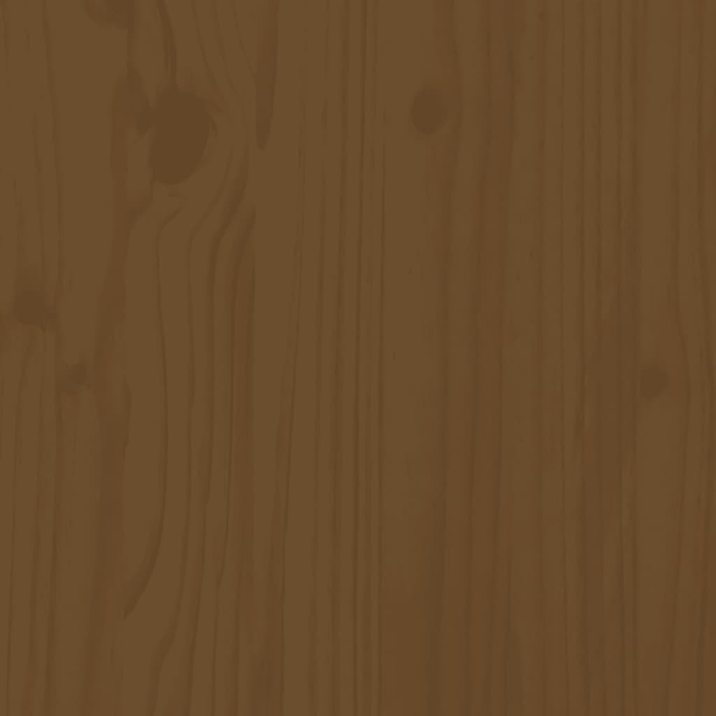 Plantenbak 40x40x39 cm massief grenenhout honingbruin