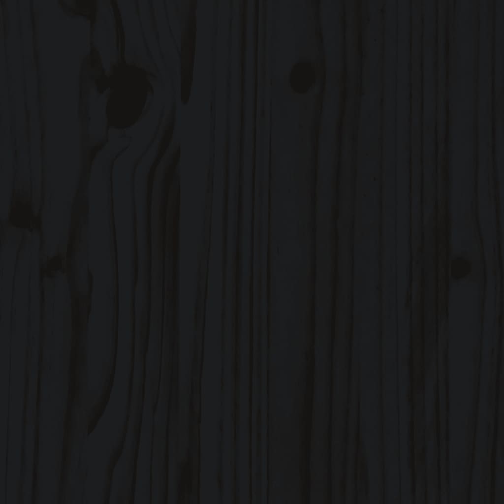 vidaXL Plantenbak verhoogd 119,5x40x39 cm massief grenenhout zwart
