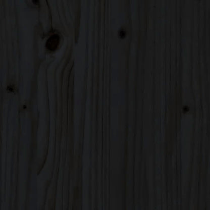 Plantenbak 40x40x78 cm massief grenenhout zwart