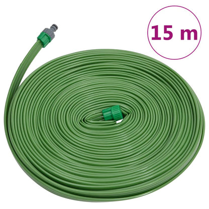Sproeislang 3-pijps PVC 15 m groen