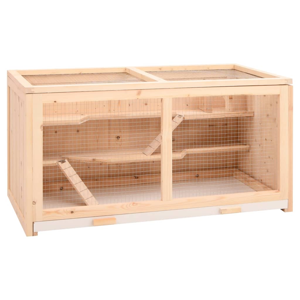 Hamsterkooi 104x52x54 cm massief vurenhout