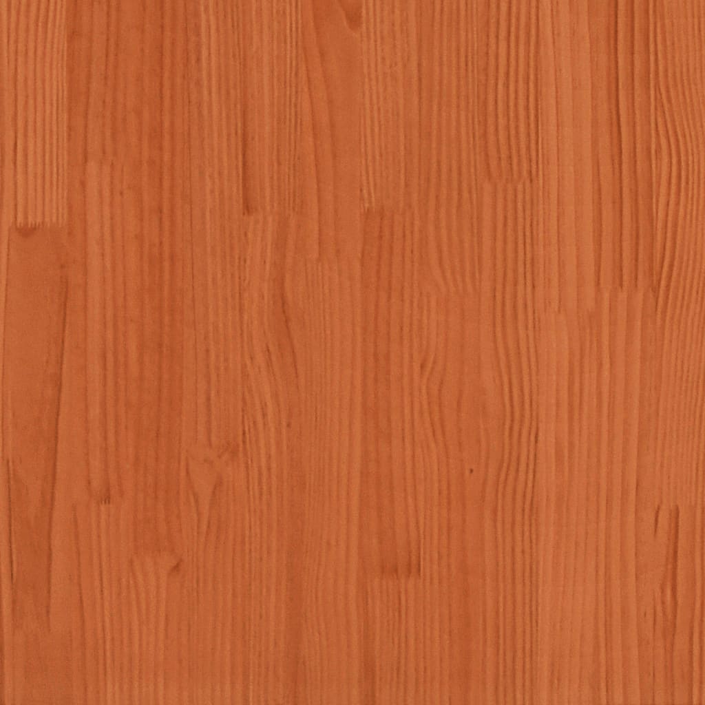 vidaXL Plantenbak 60x60x60 cm massief grenenhout wasbruin