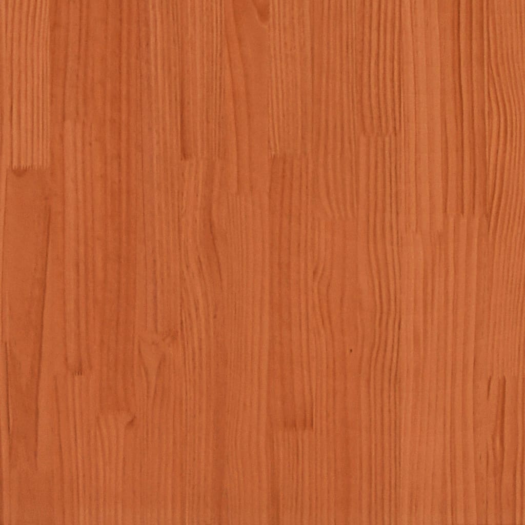 vidaXL Plantenbak 70x70x70 cm massief grenenhout wasbruin