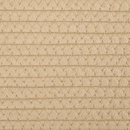 Wasmand Ø 60x36 cm katoen beige en wit