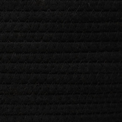 Opbergmand Ø 49x65 cm katoen zwart en wit