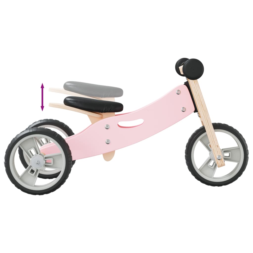 Loopfiets voor kinderen 2-in-1 roze