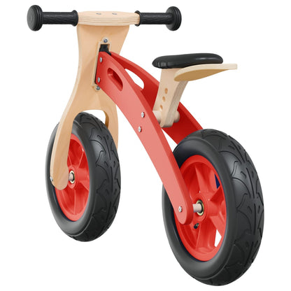 Loopfiets voor kinderen met luchtbanden rood