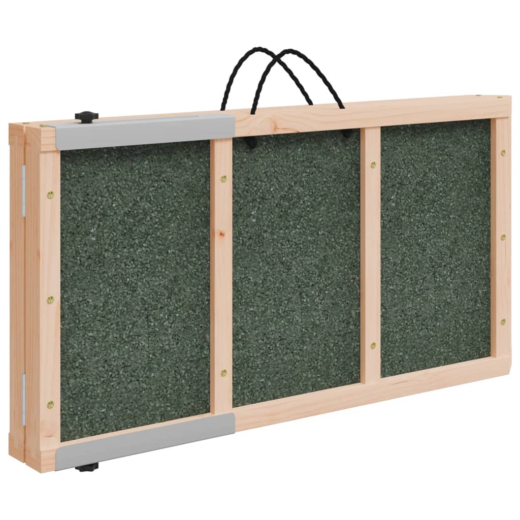 Hondenloopplank 120x30 cm massief vurenhout groen