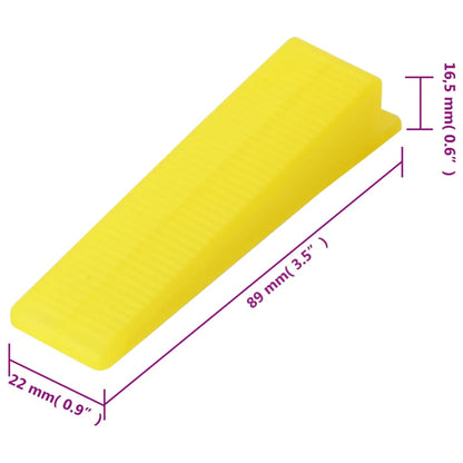 Nivelleringssysteem voor tegels 250 wiggen 500 klemmen 1,5 mm