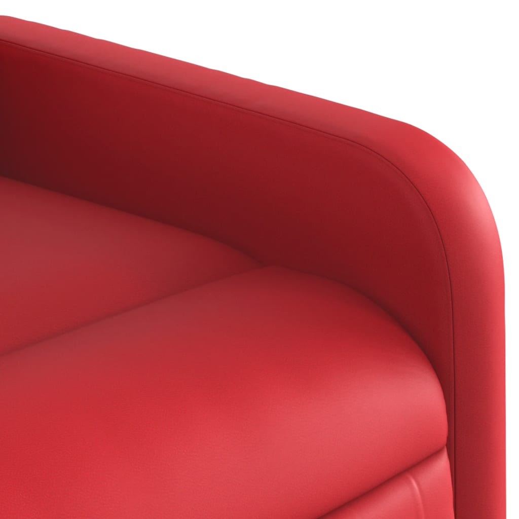 Sta-op-stoel kunstleer rood