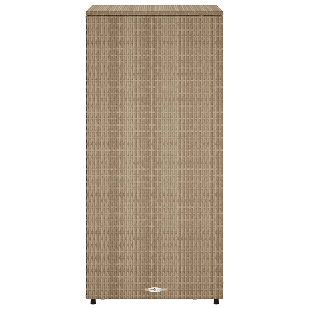 Tuinkast 50x55x115 cm poly rattan beige