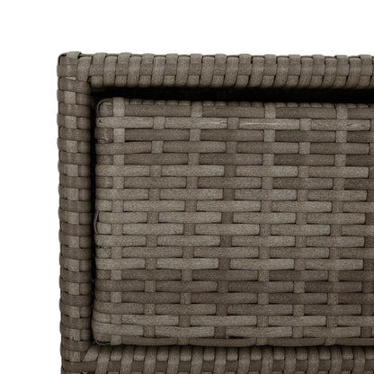 Tuinkast 55x59x80 cm poly rattan grijs