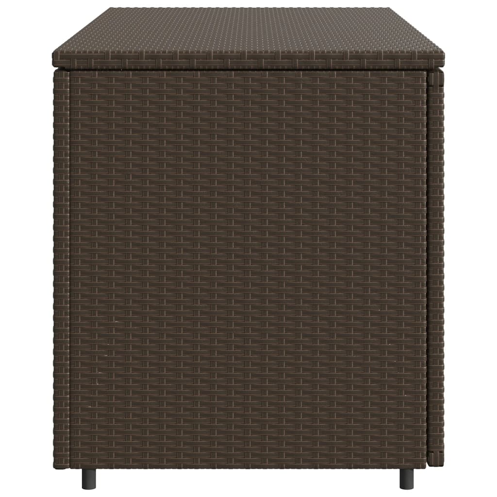 Tuinkast 110x55x60,5 cm poly rattan bruin