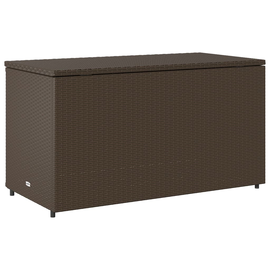 Tuinkast 110x55x60,5 cm poly rattan bruin